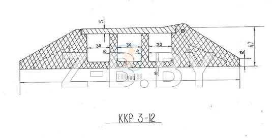 Кабель канал резиновый ккр 3 12