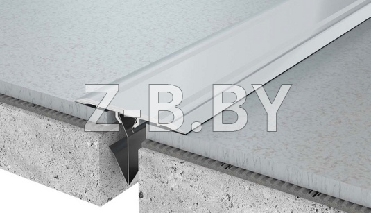 Профиль деформационного шва Dewmark Standart SV 13 для пола. Накладной