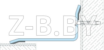 Профиль деформационного шва Dewmark Standart SV 16 для пола. Накладной