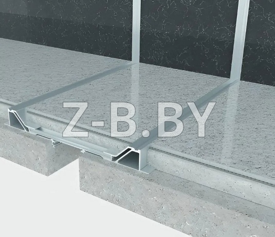 Профиль деформационного шва Dewmark Standart SV 26 для пола. Закладной