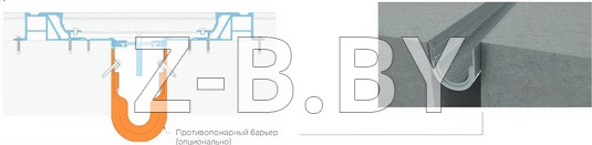 Профиль деформационного шва Dewmark Standart SV 26 для пола. Закладной
