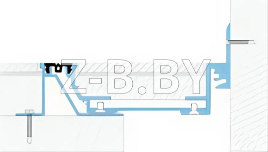 Профиль деформационного шва Dewmark Standart SV 28 для пола. Закладной