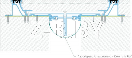 Профиль деформационного шва Dewmark Standart SV 29 для пола. Закладной