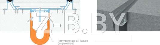Профиль деформационного шва Dewmark Standart SV 29 для пола. Закладной