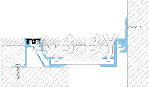 Профиль деформационного шва Dewmark Standart SV 30-29 для пола. Закладной
