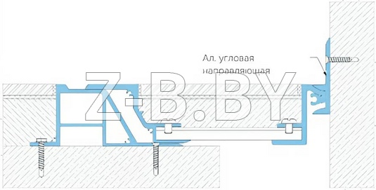 Профиль деформационного шва Dewmark Standart SV 30-31 для пола. Закладной