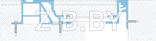 Профиль деформационного шва Dewmark Standart SV 30-31 для пола. Закладной
