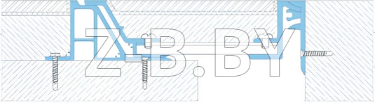 Профиль деформационного шва Dewmark Standart SV 30-32 для пола. Закладной