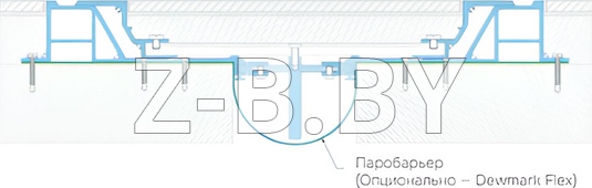 Профиль деформационного шва Dewmark Standart SV 31 для пола. Закладной