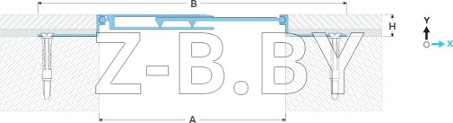 Профиль деформационного шва Dewmark Wall AV 11 для стен, потолков, фасадов. Закладной