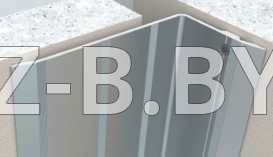 Профиль деформационного шва Dewmark Wall AV 14 для стен, потолков, фасадов. Поверхностная установка