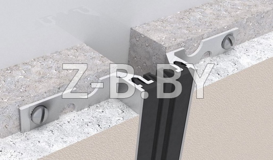 Профиль деформационного шва Dewmark Wall AV 19 для стен, потолков, фасадов. Закладной