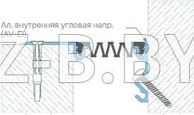 Профиль деформационного шва Dewmark Wall AV 20 для стен, потолков, фасадов. Накладной