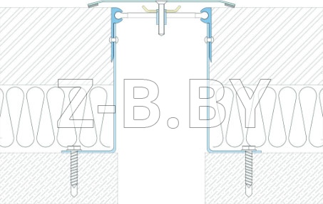 Профиль деформационного шва Dewmark Wall AV 25 для стен, потолков. Закладной