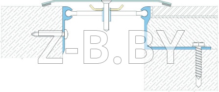 Профиль деформационного шва Dewmark Wall AV 25 для стен, потолков. Закладной