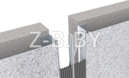 Профиль деформационного шва Dewmark Wall AV 29 для стен, потолков. Закладной 