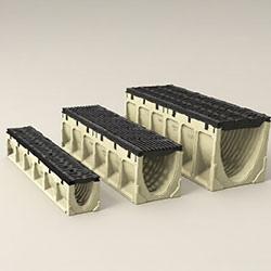 Полимербетонные водоотводные лотки и бордюры