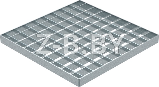 Водоприемная решётка стальная ячеистая оцинкованная для дождеприемника Стиль 300х300