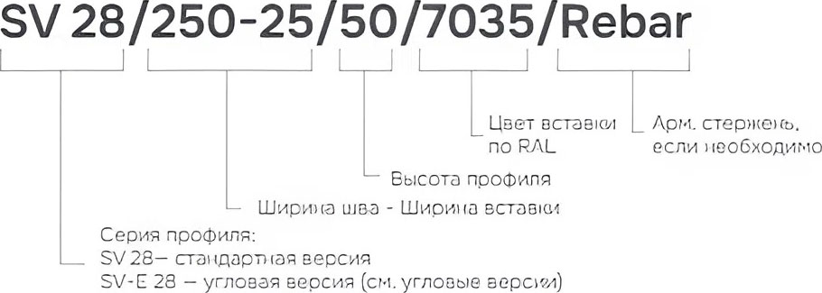 Деформационный профиль Dewmark Standart SV 28