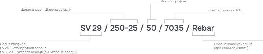 Деформационный профиль Dewmark Standart SV 29