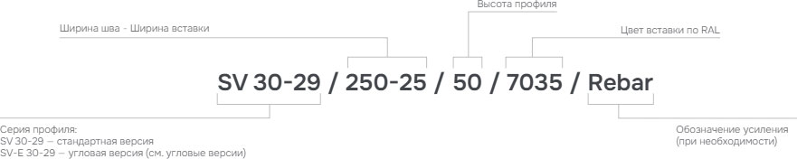 Деформационный профиль Dewmark Standart SV 30-29