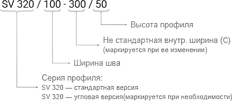 Деформационный профиль Dewmark Standart SV 320